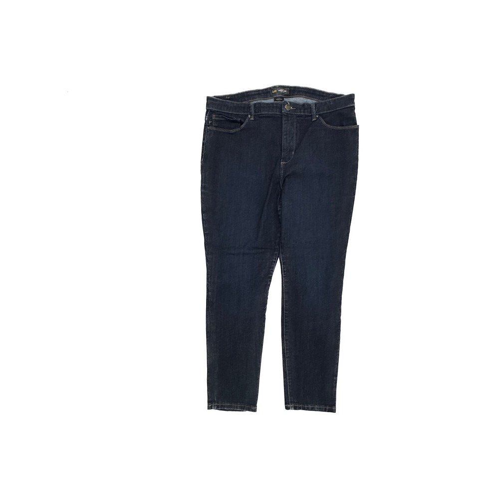 Lee Jeans Womens 18 Short Dark Blue Sculpting Slim Fit Skinny Leg Mid Rise